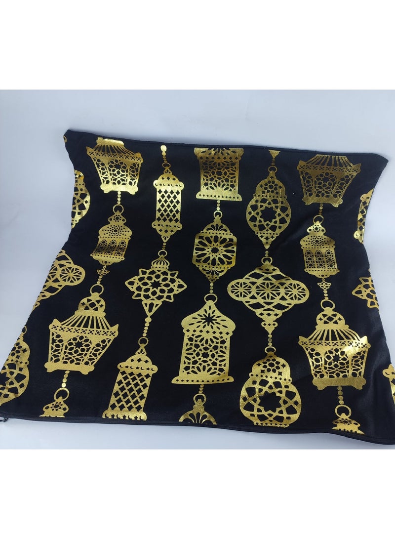 2 كافر كوشن رمضان بخامة قطيفة وكتان – جودة عالية وتصميم أنيق - Image 2